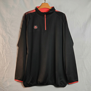 Sweat-shirt à col demi-zippé à manches longues pour homme PUFFIN SPORTS, personnalisé, séchage rapide, respirant, coupe classique, pour le printemps et l'automne - Product Image 4
