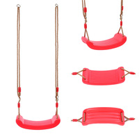 Ensemble de balançoires en plastique pour enfants, pour l'intérieur et l'extérieur, équipement de terrain de jeu durable pour enfants avec assise confortable et accessoires