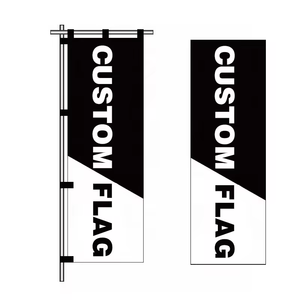 Logotipo personalizado impresión pluma bandera promocional publicidad lágrima bandera al aire libre personalizado playa pluma bandera - Product Image 3