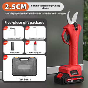 Cisailles de jardinage professionnelles industrielles DIY à lames croisées avec poignée en plastique, outils à main électriques 21V - Product Image 2