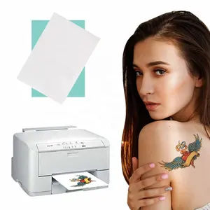 Lege Inkjet En Laser Tijdelijk Tattoo Papier A4/Us Formaat Afdrukbare Tijdelijke Tattoo Papier Waterglijbaan Sticker Tattoo Sticker