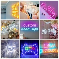 Enseignes néon personnalisées, panneaux publicitaires, équipement, fournitures pour dropshipping, décorations de fête, lumières néon, enseignes lumineuses LED personnalisées