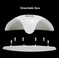 Lampu UV Pengering Kuku 48W, Pemoles Kuku 48W, 4 Pengatur Waktu untuk Dua Tangan Sensor Otomatis UV LED, Lampu Pengering Kuku