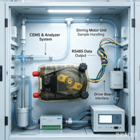 Módulo de Comunicación RS485 MODBUS, Motor de Agitación Hengda / Placa Controladora |   Analizador CEMS con Salida de Datos, 12 Meses de Garantía, OEM/ODM