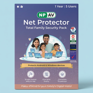 Pack de sécurité familial Net Protector Total, 5 utilisateurs, 1 an, logiciel de sécurité numérique multi-appareils pour la maison et la famille - Product Image 4