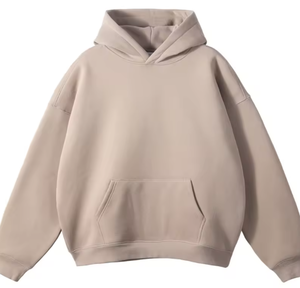 Di alta qualità 380g senza corde in pile con cappuccio con cappuccio da uomo in cotone all'ingrosso con stampa personalizzata felpe ricamate - Product Image 3