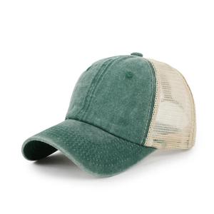 Gorra de béisbol vintage con logotipo personalizado OEM de fábrica al por mayor, gorras de malla, gorra de béisbol lavada - Product Image 3