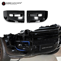 Accesorios Exteriores para Todoterreno, Cubierta de Lámpara ABS, Cubierta de Luz Antiniebla Delantera para Land Rover Defender 90 110, Kit de Carrocería