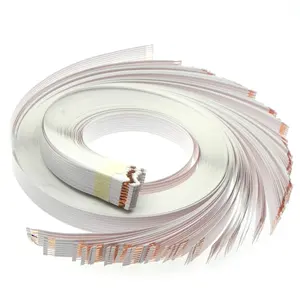 Hot sale 1.6mm 1.9mm 2.2mm 8pin 640mm long car flexible spring clock flat airbag ribbon cable