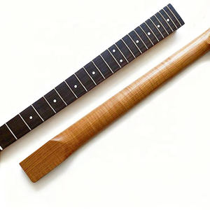 Mástil de Guitarra Vintage de 25.5 Pulgadas con Acabado Nitro Personalizado, de Arce Flameado Tostado para Guitarra TL, Repuesto con Diapasón de Palisandro - Product Image 5