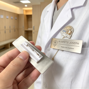 Etiqueta de Identificación Magnética Personalizada al por Mayor con Imán Fuerte para Personal de Hotel - Product Image 3