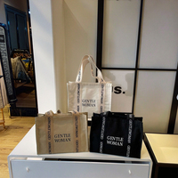 Sacs d'épicerie en toile personnalisés Ouye avec longue sangle, sac fourre-tout réutilisable avec poche et fermeture éclair, logo imprimé pour étudiants