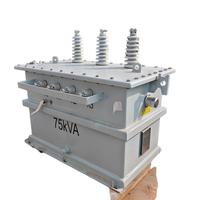 Transformateur de distribution triphasé monté sur poteau 15-500 kVA Conforme aux normes ANSI IEEE C57.12.26 60 Hz Immergé dans l'huile Faible perte 480 V ONAN