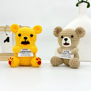 Ganchillo Transfronterizo <span class=keywords><strong>para</strong></span> Muñecos Hechos a Mano, Oso de Energía Positiva, <span class=keywords><strong>Husky</strong></span>, Pingüino, Unicornio, Tarjetas Juveniles - Product Image 2