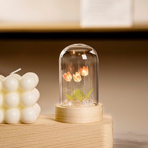 Trending Desktop <b>LED</b> Night <b>Light</b> Handmade DIY Tulip Ornament by Manufacturer for Holiday Atmosphere and Gift Production - Product Image 4