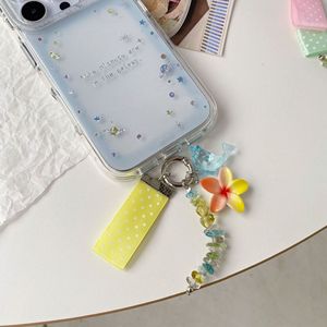 Porte-clés Fleur Mignonne en Gros, Sangle en Tissu Personnalisée, Pendentif Floral en Résine, Porte-clés Multicolore, Breloque de Sac pour Filles, Cadeau - Product Image 5