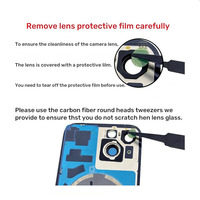 Cache arrière de batterie en verre avec plaque en fer + anneau métallique magnétique pour iPhone 17 Pro Max 16 15 14, boîtier arrière avec lentille d'appareil photo