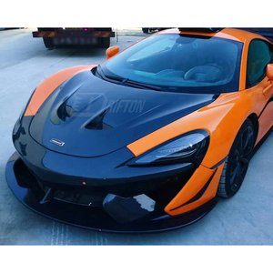 GT4 Style Dry Carbon Fiber Front Bumper Canards for Mclaren 570S 570GT - Product Image 2