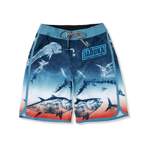 Pantalones Cortos Personalizados para Pesca, Ligeros, Suaves, de Cintura Media, Diseño Sublimado, Transpirables, de Secado Rápido, para Natación, Surf, Playa - Product Image 1
