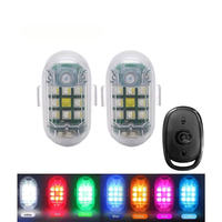 Lumière clignotante LED rechargeable par USB pour vélo, avec télécommande, accessoires de sécurité