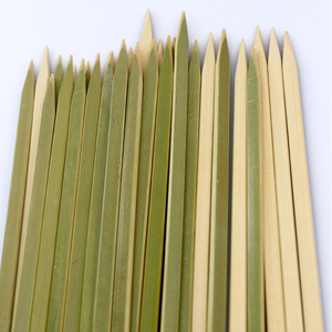 Bán buôn dùng một lần xiên tre Súng hình thực phẩm tre BBQ Gậy phẳng tre xiên - Product Image 4