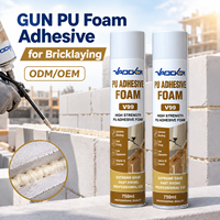 Adhésif en mousse PU pour la maçonnerie, adhésif pour blocs AAC, adhésif en mousse PU pour la construction, adhésif pour blocs de béton, panneaux muraux