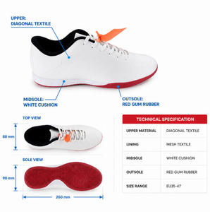 <span class=keywords><strong>Scarpe</strong></span> <span class=keywords><strong>da</strong></span> <span class=keywords><strong>Calcio</strong></span> Bianche Lavorate a Maglia Personalizzate per Uomo Progettate <span class=keywords><strong>da</strong></span> Designer Professionisti Pallone <span class=keywords><strong>da</strong></span> Calcetto Indoor in <span class=keywords><strong>Pelle</strong></span> Sintetica con Design a Lacci - Product Image 3