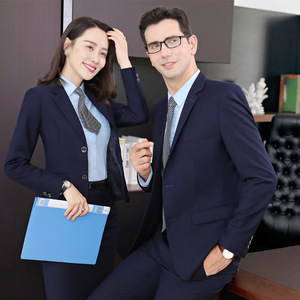 Men's Three Piece Suit Slim Fit Anti-Wrinkle Lapel Workwear For Business Casual Wear - Product Image 3