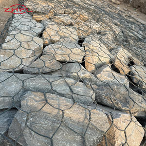 Grillage gabion galvanisé à chaud de haute qualité, personnalisé, pour mur de soutènement en pierre, protection des rives, maille triple chaîne - Product Image 5