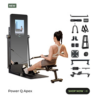 Miroir de fitness intelligent IMBODY POWER S Pro de 43 pouces en acier carbone et ABS, sur pied, avec mises à jour OTA, unisexe, pour usage domestique