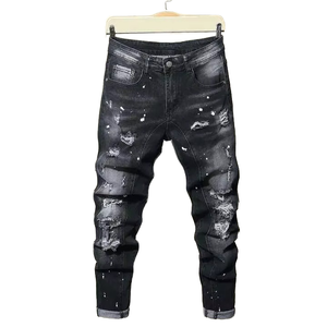 Pantalones Cortos de Mezclilla Sólidos Ecológicos Personalizados para Hombre, Corte Ajustado, Ropa Casual de Calle de Alta Calidad - Product Image 1