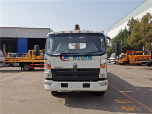 Camion de dépose de route à lit plat avec 5 tonnes, grue, camion de récupération - Product Image 4