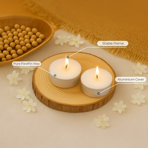 10g White Tea Light <b>Candles</b> Pack of 50 Premium Decorative Wax <b>Candles</b> for Home Decor Wedding Events Parties and <b>Gifts</b> - Product Image 2