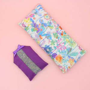 Masques oculaires en satin de soie, en lin naturel et lavande, avec compresses chaudes et froides détachables, bloquant la lumière et chauffants, <span class=keywords><strong>pour</strong></span> la vente en gros - Product Image 4