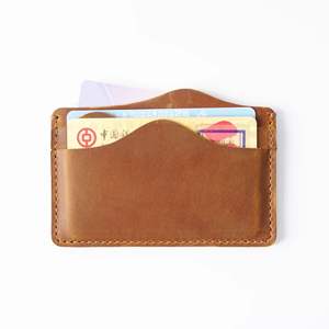 Tarjetero de Cuero Genuino Personalizado, Estilo Europeo Americano Vintage, para Tarjetas de Crédito, Identificación, con Personalización de Fábrica - Product Image 5