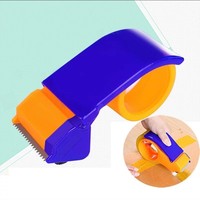 Distributeur de ruban adhésif avec coupe-ruban et pistolet, ruban transparent en PP, outil d'expédition pour la fermeture de cartons