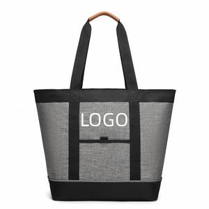 Sac isotherme robuste personnalisé avec logo, sac de plage pour bière, sac de courses réutilisable isolé - Product Image 1