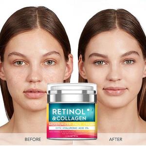 Crema Facial Hidratante con Retinol y Colágeno de 50 ml, Crema Facial Antiarrugas y Reafirmante, Loción para el Cuidado de la Piel - Product Image 1