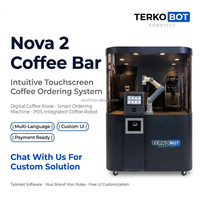 Máquina de Café Robótica TERKOBOT NOVA2, Robot Colaborativo de 6 Ejes, Kiosco Expendedor de Barista, Equipo para Cafetería Automatizada 24h