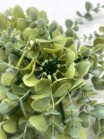 Guirlande de feuilles d'eucalyptus artificielles de haute qualité, plante murale verte en PE, décoration de plafond pour remise de diplôme et mariage
