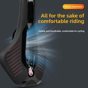 Sillín de <span class=keywords><strong>Bicicleta</strong></span> de Carretera, <span class=keywords><strong>Asiento</strong></span> Ultraligero, Transpirable, Cómodo, Acolchado, <span class=keywords><strong>para</strong></span> Ciclismo de Carreras - Product Image 2