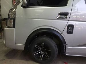 บังโคลนรถยนต์พลาสติก ABS สีดำ สำหรับ <span class=keywords><strong>TOYOTA</strong></span> <span class=keywords><strong>HIACE</strong></span> ปี 2015 - Product Image 3