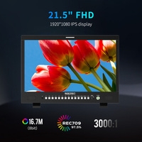 Monitor Kamera Multi View SEETEC M215S Logo Kustom 21.5" 1000nit 1920x1080 IPS 3G-SDI HDMI 2.0 GPI untuk Siaran dan Direktur