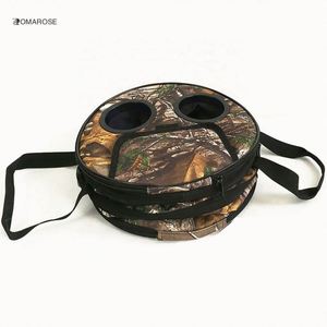 Glacière pliable circulaire personnalisée pour 24 canettes, sac isotherme camouflage OEM pour pique-nique et camping - Product Image 4