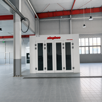 Cabines de peinture diesel intégrées 24 kW pour voitures 80 ° Cabine de peinture professionnelle avec contrôle par onduleur fiable pour peinture au four et peinture automobile