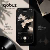 Qobuz Studio Premier 12 mois d'accès à la musique en streaming haute résolution 24 bits sans perte, compte privé MAC, mondial