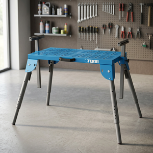 FERVI Portable <b>Table</b> with Foldable Support for Machines 19.25 kg 150 kg Load Capacity - Product Image 2