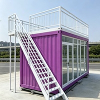 Conteneur d'hébergement d'urgence, maison préfabriquée en structure acier, cabine modulaire pour les secours en cas de catastrophe, camp de réfugiés