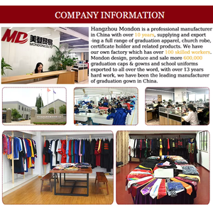 Mondon gaun wisuda uniseks, Gaun Matte sekolah menengah, - Product Image 6