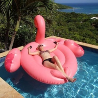INTEX 56288 Mega Pink Flamingo Island Pool Float gonflable